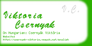 viktoria csernyak business card
