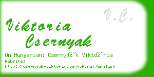 viktoria csernyak business card